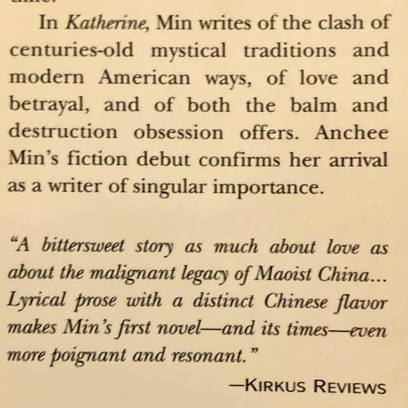 “Katherine” - a Novel by Anchee Min - Picture 5 of 6